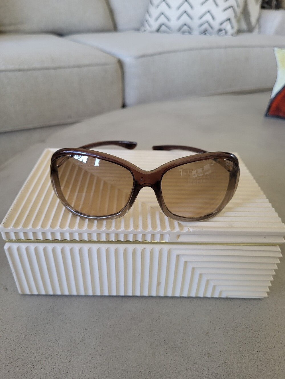 Tom Ford Jennifer T8 Brown Gradient Oversized Sunglasses
